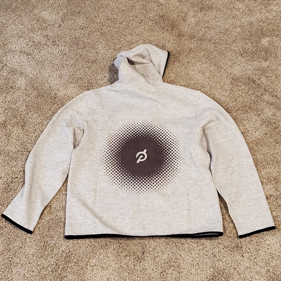 Peloton On The Go Full Zip Hoodie FA121. Men's Large. Grey Color - Picture 2 of 5